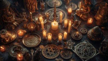 Dinlerde Semboller ve Ritüeller: İnsanlık Tarihinin Manevi Yolculuğu 22 Dünya kültürlerinden semboller ve ritüeller, kutsal nesneler ve atmosferik ışıklandırma