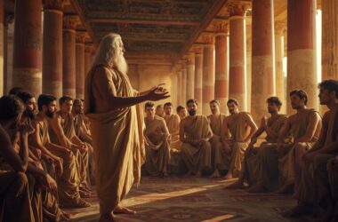 Kıbrıslı Zenon: Stoacılığın Doğuşu ve Bilgeliğe Uzanan Bir Yolculuk 33 Atina’daki Stoa Poikile’de ders veren Kıbrıslı Zenon’un betimlemesi